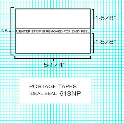 (Item #620-9) Postage Tape Sheets for Mailstation, DM100 Series and SendPro® C Series (613NP)