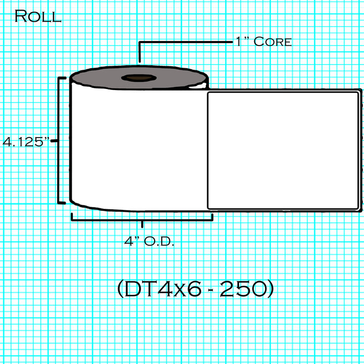 4" x 6" (250 Labels/Roll)