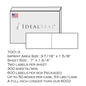 (Pitney Bowes Item #625-0) DM300 / DM400 Series 300 Postage Tape Sheets (7001-3)