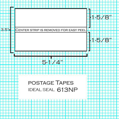 (Item #620-9) Postage Tape Sheets for Mailstation, DM100 Series and SendPro® C Series (613)