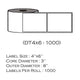 4" x 6" (1000 Labels/Roll) Compatible Labels For Pitney Bowes 674-8