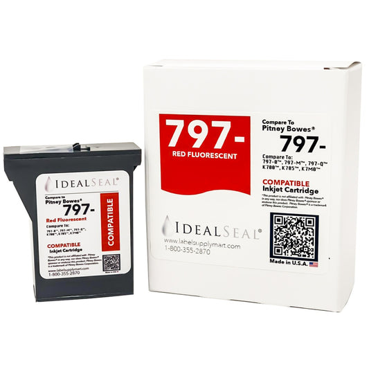 (Pitney Bowes 797-M and 797-0)  Red Ink Cartridge for Mailstation™ and Mailstation2™