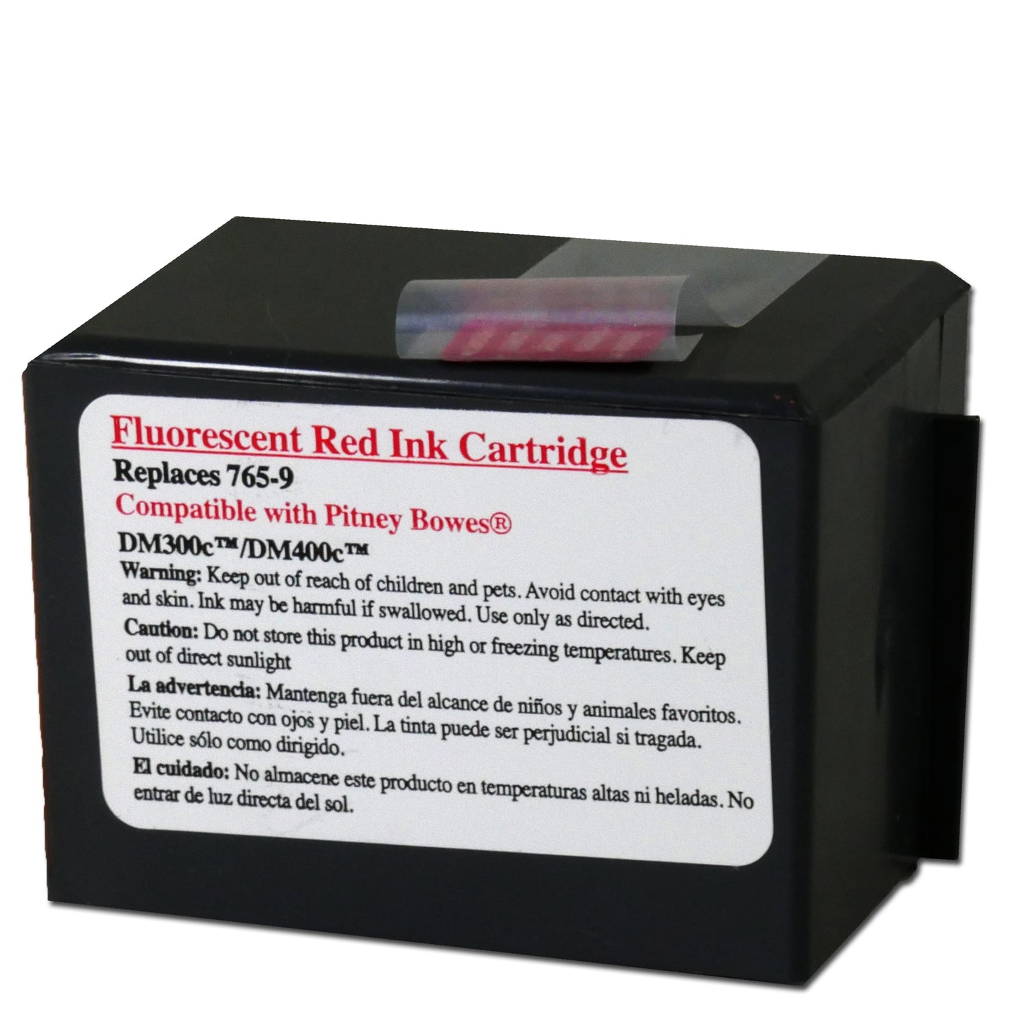 (Item #765-9)  Red Ink Cartridge for DM300C™, DM400C™ Series