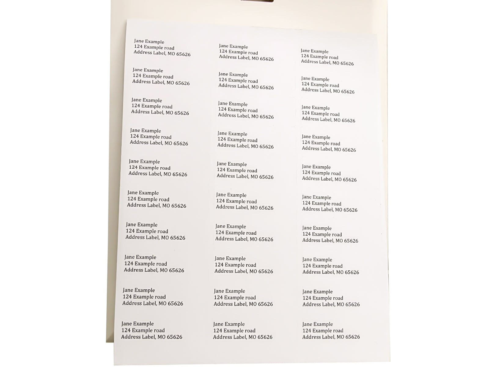 8.5x11 Laser Labels – 30/Sheet for Inkjet & Laser – Label Supply Mart