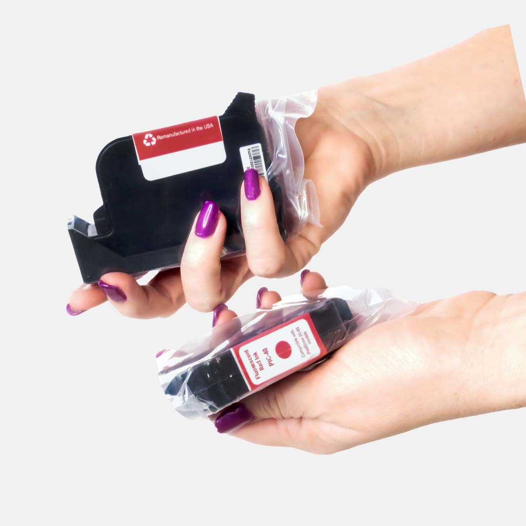 Postage Meter Ink (PIC40) - PostBase High-Capacity Ink Cartridges (2-Pack) (18,000 Impressions)