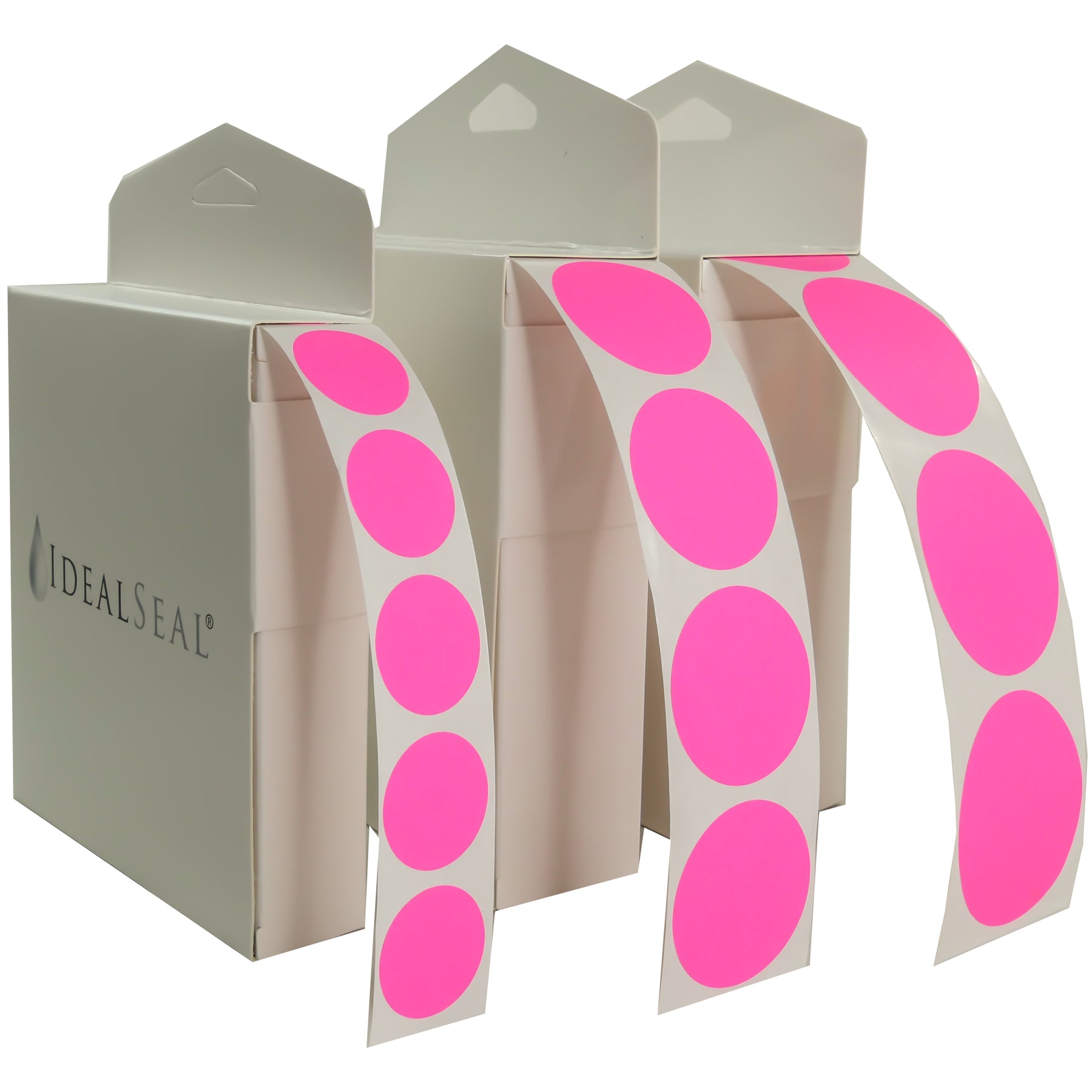 Neon Pink Dot Stickers – Color Coding Labels – Label Supply Mart