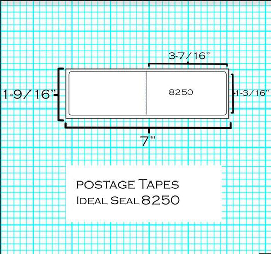 (PT2N03) - Double Strip Postage Labels Pack of 250 (8250)