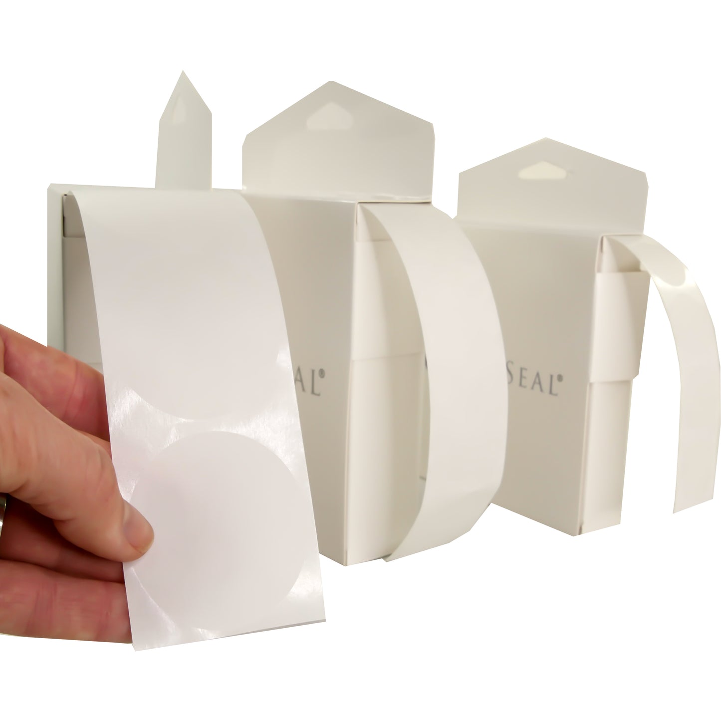 White Round Sticker Labels & Mailing Seals