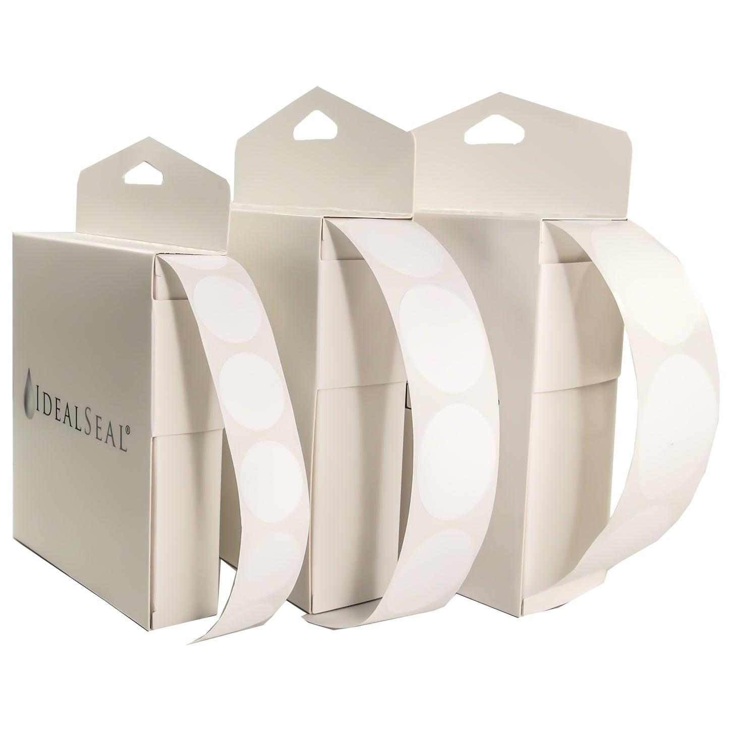 White Round Sticker Labels & Mailing Seals
