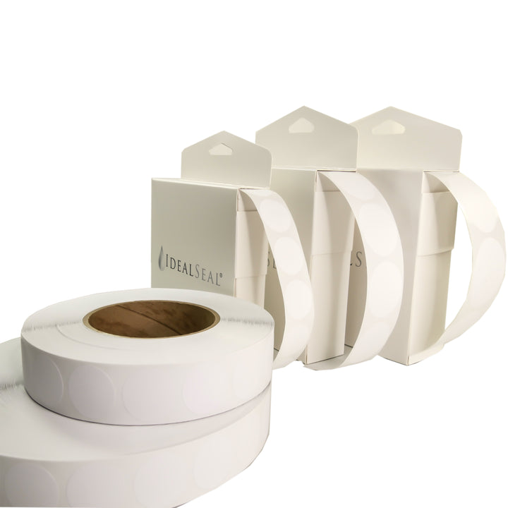 White Round Sticker Labels & Mailing Seals